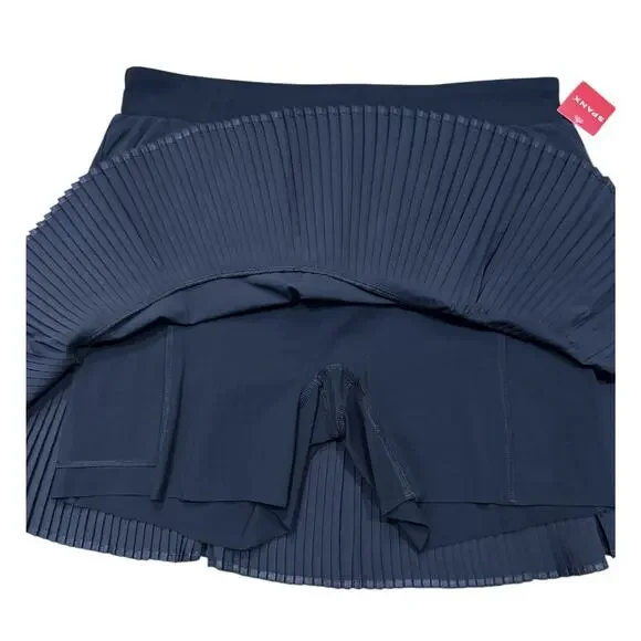 Spanx Yes Pleats Skort Womens Black Athletic Skirt Size 1x Pleated Shorts Liner - Picture 4 of 13